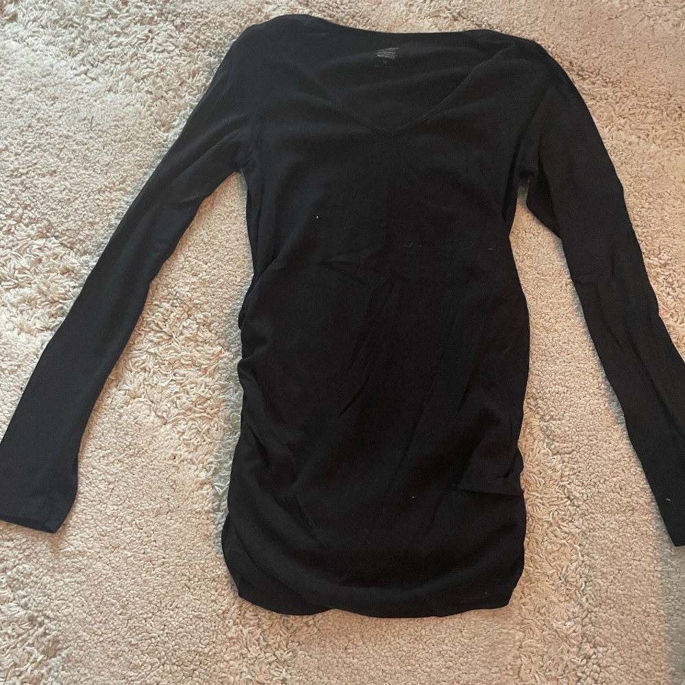 maternity black top